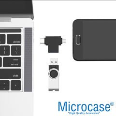Microcase 2in1 USB 3.0 Hızlı Type C ve Micro USB OTG Adaptör - AL2616