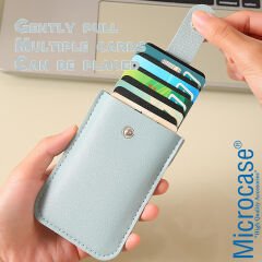 Microcase Suni Deri Çekmeli Kredi Kartlık - Kartvizitlik - AL4018