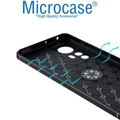 Microcase Xiaomi Poco X4 GT Focus Serisi Yüzük Standlı Silikon Kılıf - Siyah