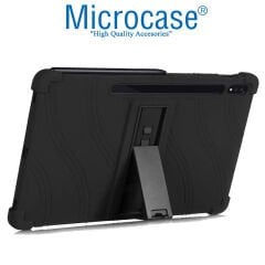 Microcase Samsung Galaxy Tab S9 FE Plus X610 12.4 inch Tablet için Standlı Silikon Kılıf - AL3309