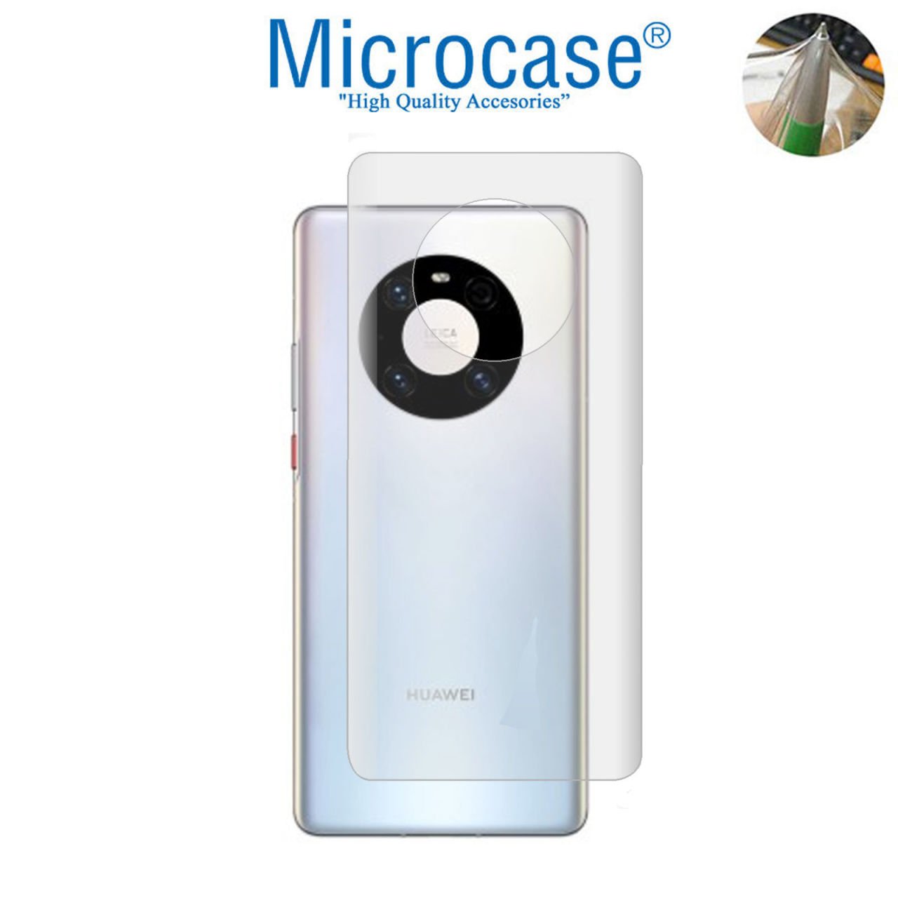 Microcase Huawei Mate 40 Full Arka Kaplama TPU Soft Koruma Filmi