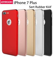Joyroom Apple iPhone 7 Plus Köşeli Rubber Kılıf + Tempered Cam