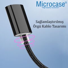 Microcase Yüksek Hızlı USB 2.0 Örgülü Uzatma Kablosu - 100 cm AL2861