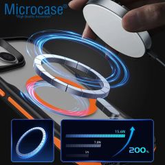 Microcase iPhone 16 için Magsafe Özellikli Kenarı Tırtıklı Darbe Emici Telefon Kılıfı - AL4853