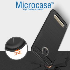 Moto Z2 Force Brushed Silikon Kıllıf + Şarj ve Kulaklık Adaptörü