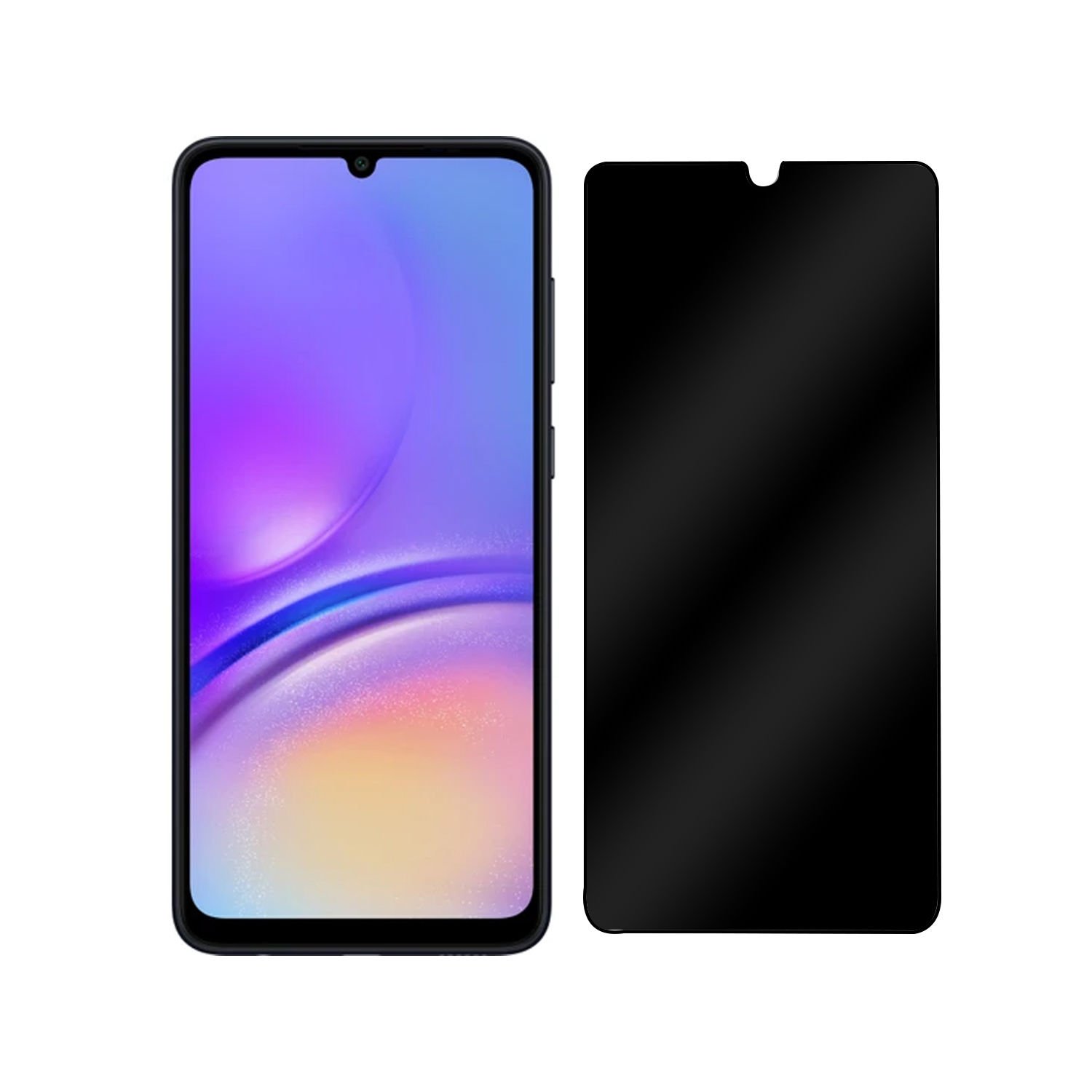 Microcase Samsung Galaxy A05 Privacy Gizlilik Filtreli Tam Kaplayan Tempered Cam-AL3125