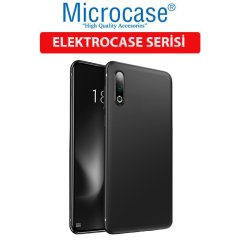 Microcase Meizu 16s Pro Elektrocase Serisi Silikon Kılıf Siyah + Tempered Glass Cam Koruma (SEÇENEKLİ)