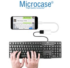 Microcase Lightning iPhone iPad to USB Kamera Adaptörü - Lightning to USB Beyaz - AL2470