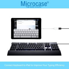 Microcase Lightning iPhone iPad to USB Kamera Adaptörü - Lightning to USB Beyaz - AL2470