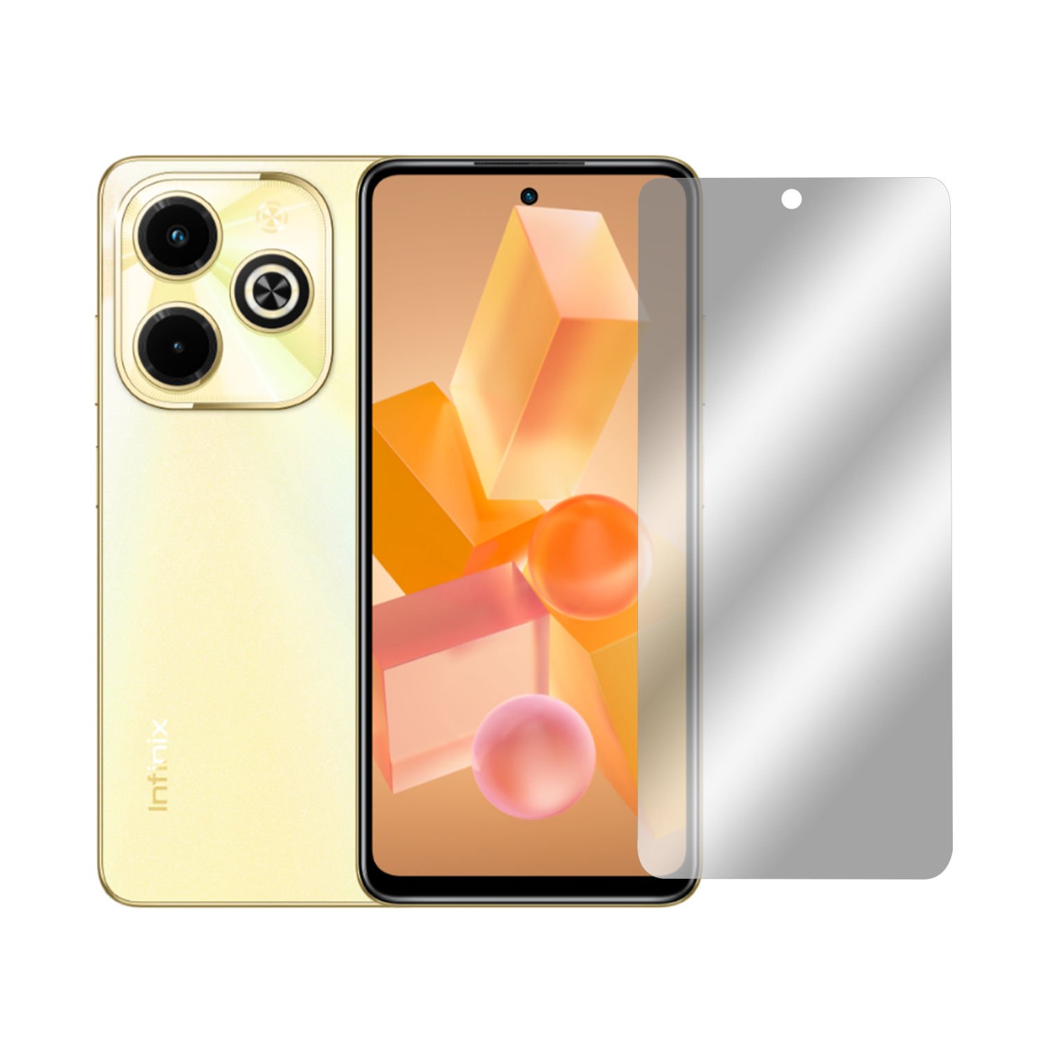 Microcase Infinix Hot 40i Tempered Cam Ekran Koruyucu AL3269