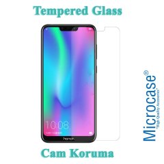 Microcase Huawei Honor 8C Tempered Glass Cam Ekran Koruma