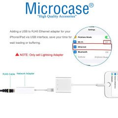 Microcase Lightning iPhone iPad to SD-MicroSD Kart Okuyuculu USB Kamera Adaptörü - Beyaz - AL2473