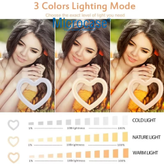 Microcase JM26 Kalpli Telefon Tutacaklı RGB Ring Işık - 26CM + 2.1 MT Tripod - AL5204