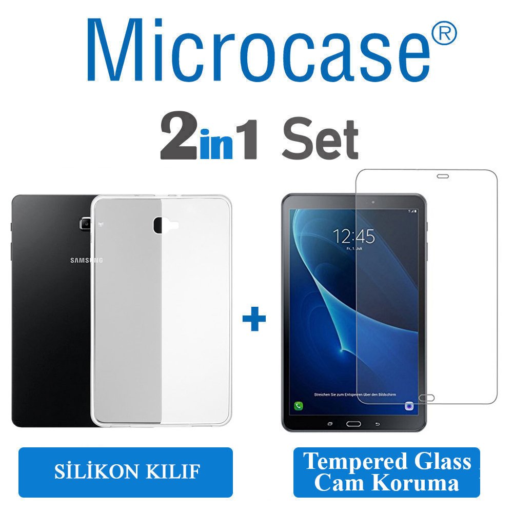 Samsung Galaxy Tab A P580 P585 P587 Silikon Kılıf + EKRAN KORUMA