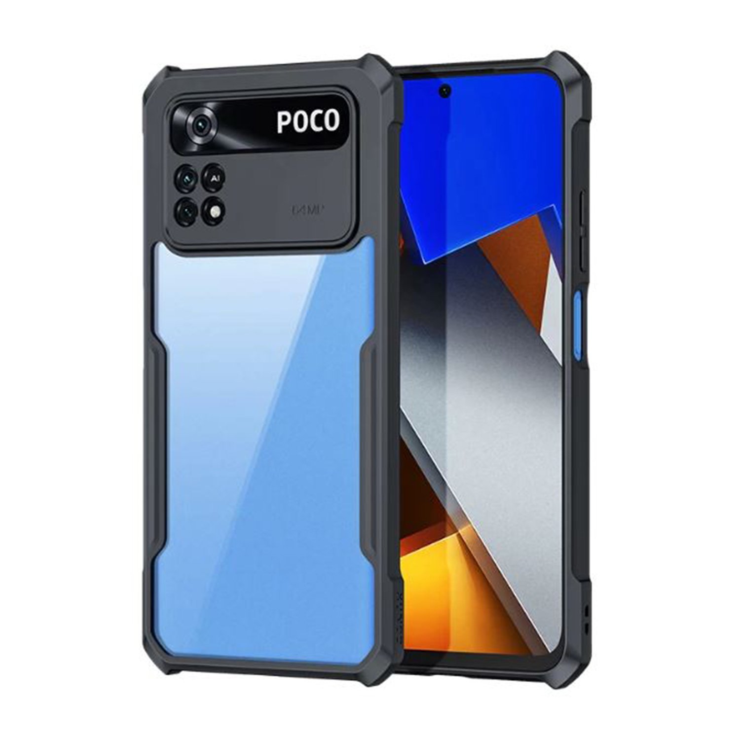 Microcase Xiaomi Poco X4 Pro 5G Airbag Serisi Darbeye Dayanıklı Köşe Korumalı Kılıf