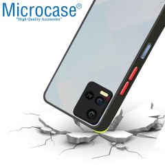 Microcase Vivo Y21a London Serisi Darbeye Dayanıklı Kılıf - Buzlu Siyah AL3415