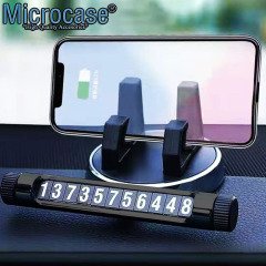 Microcase Mıknatıs Numaratörlü Araç içi Telefon Tutucu Siyah - AL2476