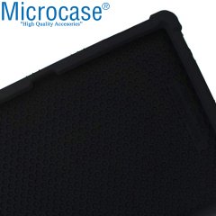 Microcase Huawei Mediapad T3 10 9.6 inch Standlı Silikon Kılıf - Siyah