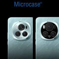 Microcase Honor Magic 6 Pro  Uyumlu Kamera Lens Koruma Halkası - Kapalı Tasarım -Siyah AL3401