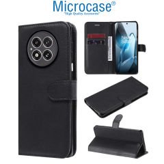Microcase OnePlus 13 Darbeye Dayanıklı Cüzdanlı ve Standlı Kapaklı Deri Kılıf Siyah AL4232