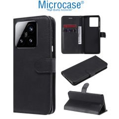 Microcase Xiaomi Mi 15 Darbeye Dayanıklı Cüzdanlı ve Standlı Kapaklı Deri Kılıf Siyah AL4232