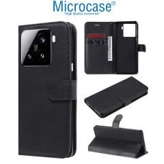 Microcase Xiaomi Mi 15 Pro Darbeye Dayanıklı Cüzdanlı ve Standlı Kapaklı Deri Kılıf Siyah AL4232