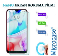 Microcase Xiaomi Redmi 8 Tam Koruma Kapak 360 Derece Kılıf + Nano Ekran Koruyucu - Siyah Kırmızı