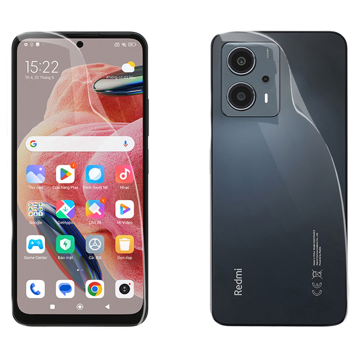 Microcase Xiaomi Redmi Note 12T Pro / Note 11T Pro Full Ön Arka Kaplama Koruma Filmi - AL3279