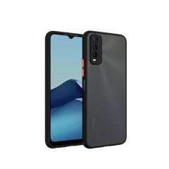 Microcase Vivo Y11S London Serisi Sert Kılıf - Buzlu Siyah