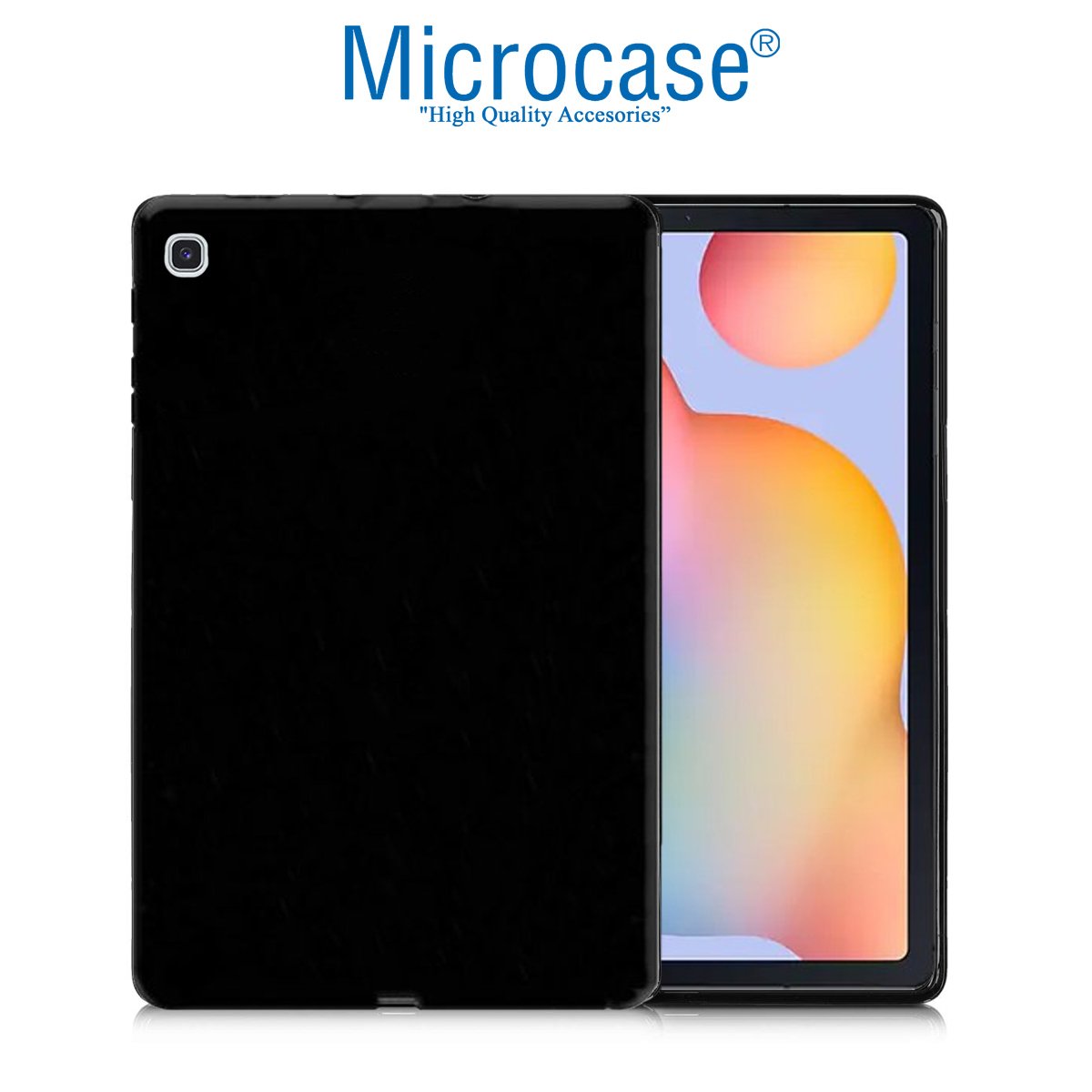 Microcase Samsung Galaxy Tab S6 Lite SM-P610 P610 10.4 inch Tablet Silikon Kılıf - Siyah
