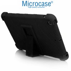 Microcase iPad Mini 5 2019 Standlı Silikon Kılıf - Siyah