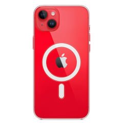 Microcase iPhone 14 Plus için Magsafe Manyetik Darbeye Dayanıklı Yarı Esnek Plastik TPU Şeffaf Kılıf - AL8116