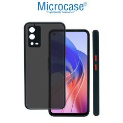 Microcase Oppo A55 London Serisi Sert Kılıf - Buzlu Siyah