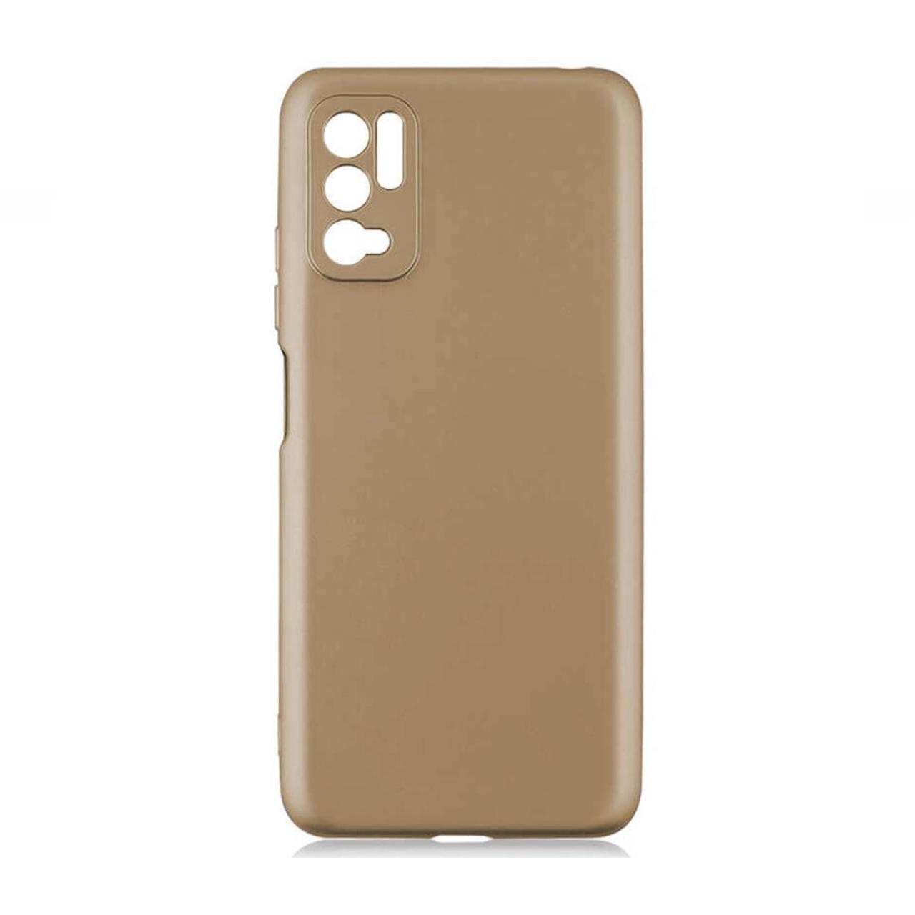 Microcase Xiaomi Poco M3 Pro Premium Matte Silikon Kılıf - Gold