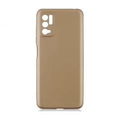 Microcase Xiaomi Poco M3 Pro Premium Matte Silikon Kılıf - Gold