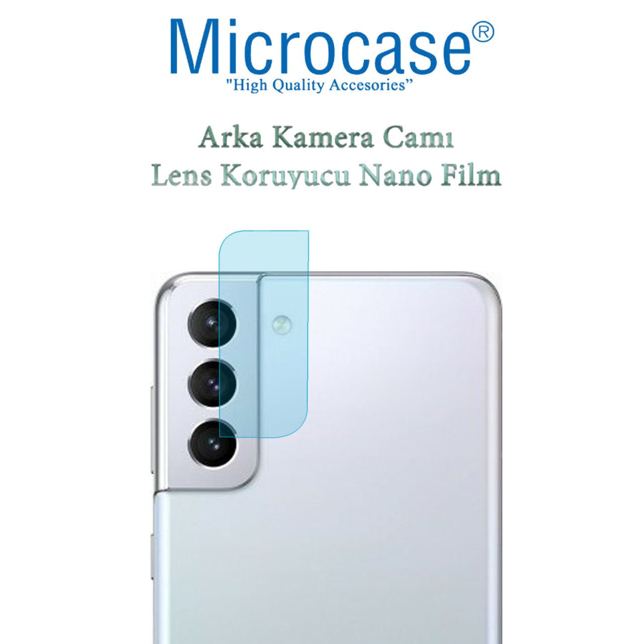 Microcase Samsung Galaxy S21 Kamera Camı Lens Koruyucu Nano Esnek Film