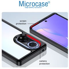 Microcase Huawei Nova 9 Shield Serisi Darbeye Dayanıklı Köşe Korumalı Yarı Esnek Plastik TPU Kılıf - Siyah
