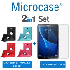 Samsung Galaxy Tab E T562 T560 T567 Dönerli Kılıf + Ekran Koruma