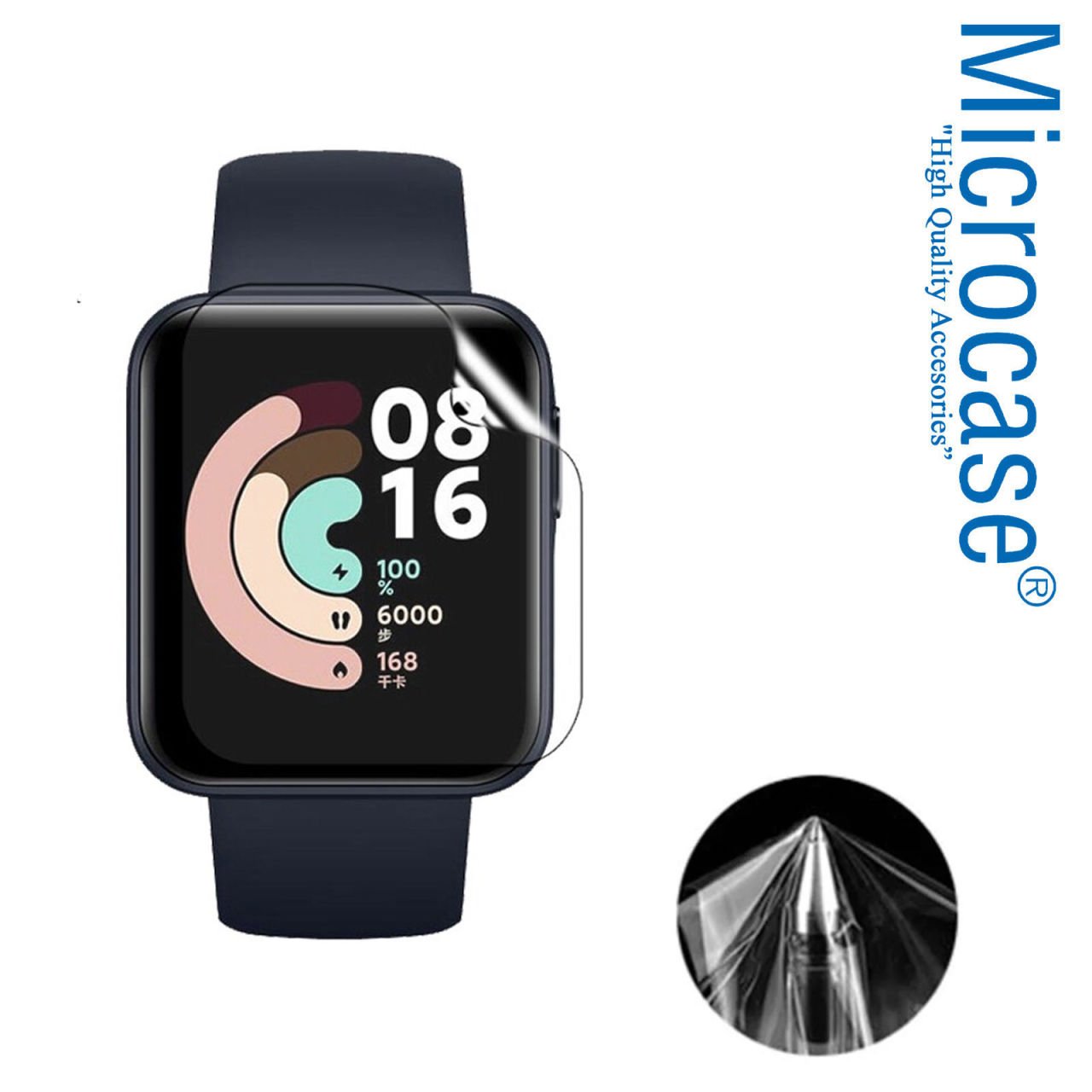 Microcase Xiaomi Mi Watch Lite Esnek Ekran Koruma Filmi