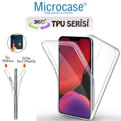 Microcase iPhone 12 360 Tpu Serisi Ön Arka Full Cover Şeffaf Kılıf