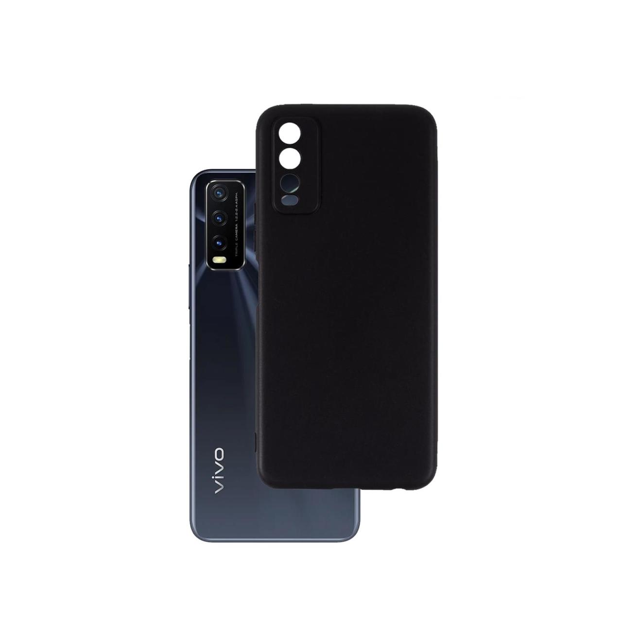 Microcase Vivo Y11S Matte Serisi Silikon Kılıf - Siyah