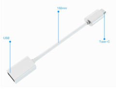 Xiaomi Mi6 OTG Bağlantı Kablosu Beyaz 150 mm USB Bağlantı