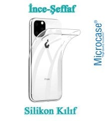 Microcase iPhone 11 Pro Ultra İnce 0.2 mm Soft Silikon Kılıf - Şeffaf + Tempered Glass Cam Koruma