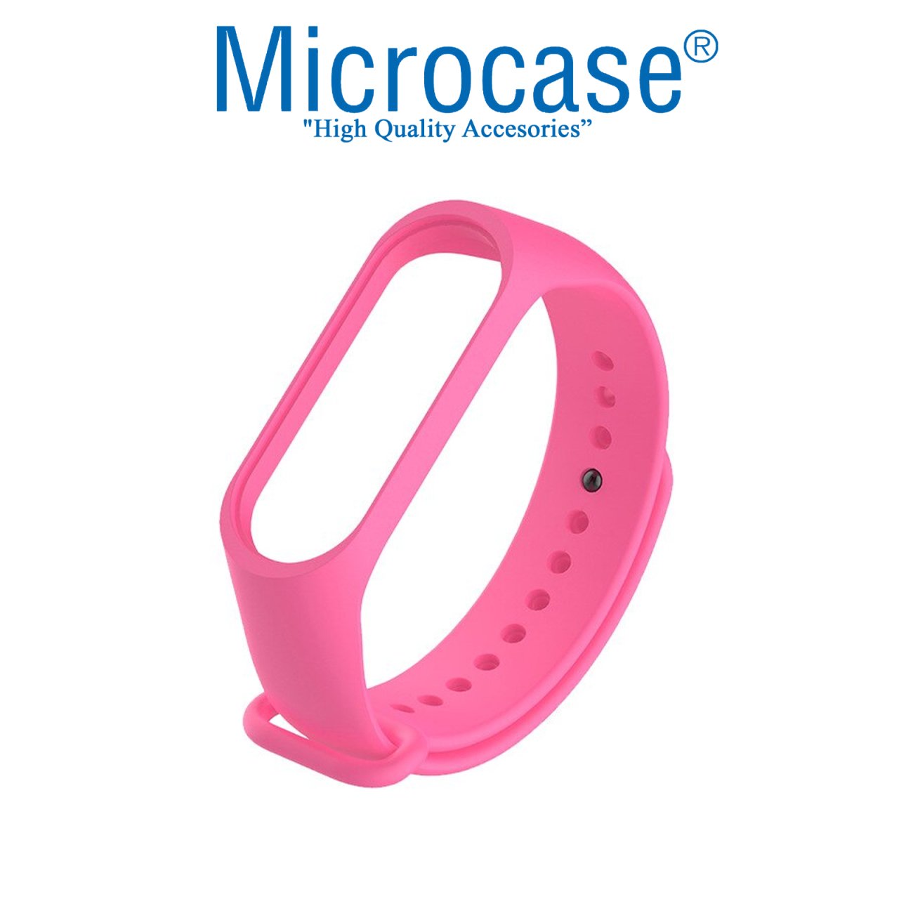 Microcase Xiaomi Mi Band 5 Silikon Kordon Kayış - PEMBE