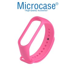 Microcase Xiaomi Mi Band 5 Silikon Kordon Kayış - PEMBE