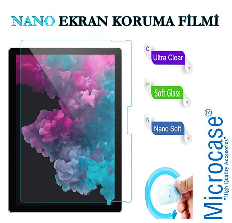 Microcase Microsoft Surface Pro 6 12.3 inch Nano Esnek Ekran Koruma Filmi