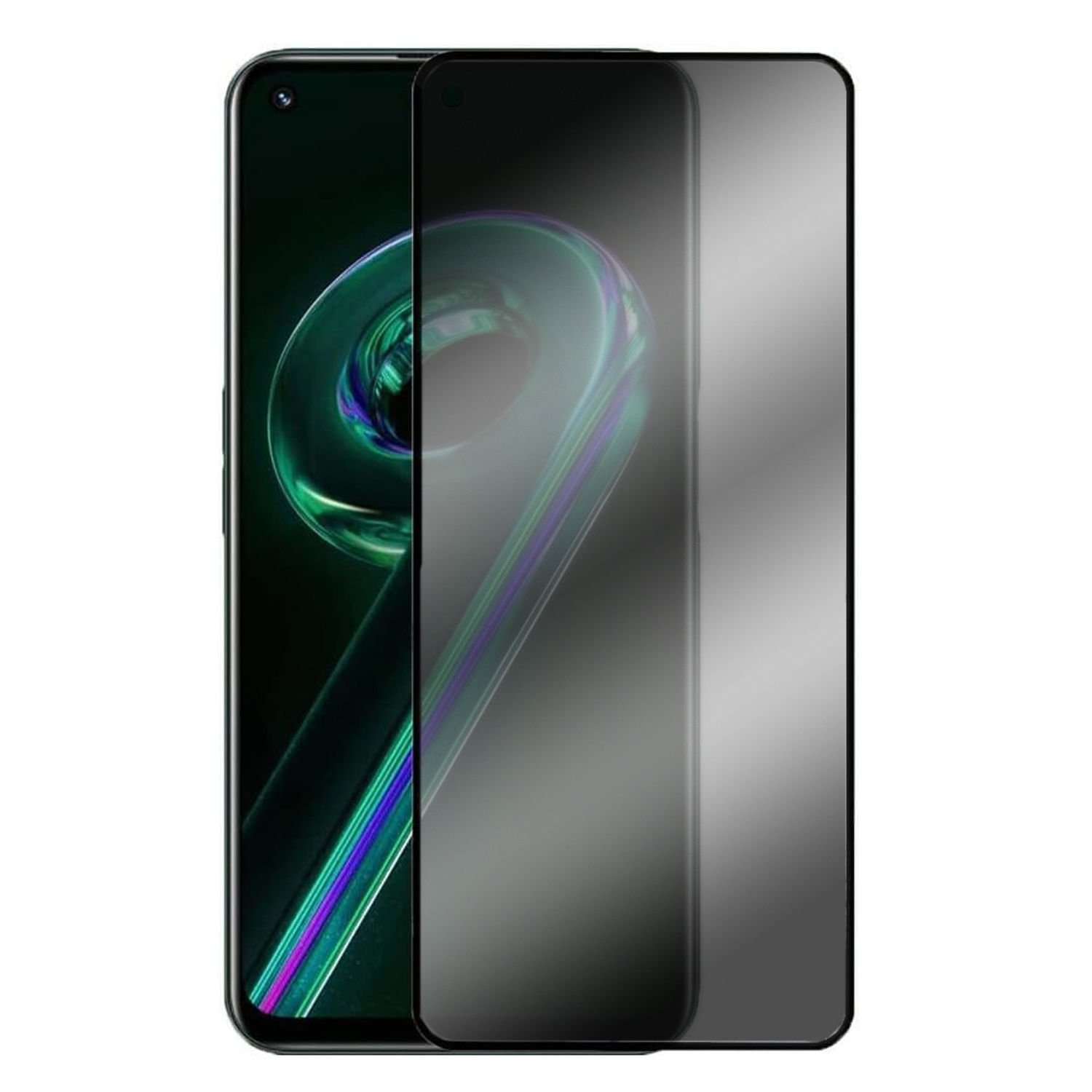 Microcase Realme 9 Pro Privacy Gizlilik Filtreli Tam Kaplayan Cam Koruma - AL3125