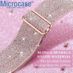 Microcase Apple Watch Ultra/Ultra 2 49mm ile Uyumlu  Simli Esnek Hasır Örgü Kordon Kayış - KY44-2