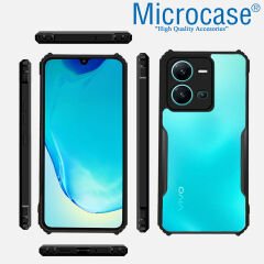 Microcase Vivo V25 / X80 Lite Airbag Serisi Darbeye Dayanıklı Köşe Korumalı Tpu Kılıf - AL3370