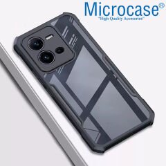 Microcase Vivo V25 / X80 Lite Airbag Serisi Darbeye Dayanıklı Köşe Korumalı Tpu Kılıf - AL3370